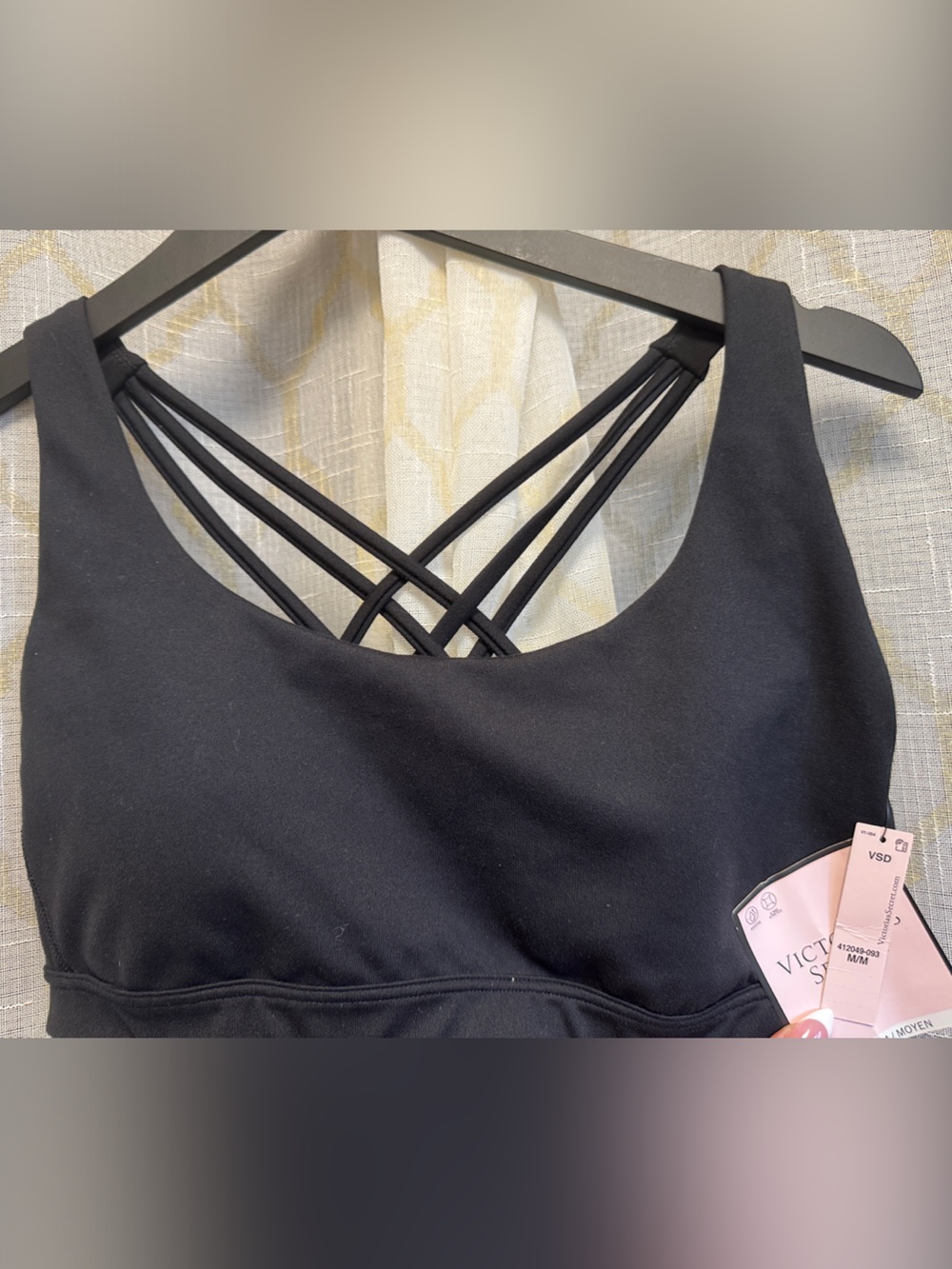 Victoria's Secret Black Strappy Sports Bra